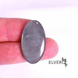 Obsidian argintiu cabochon, piatră semiprețioasă